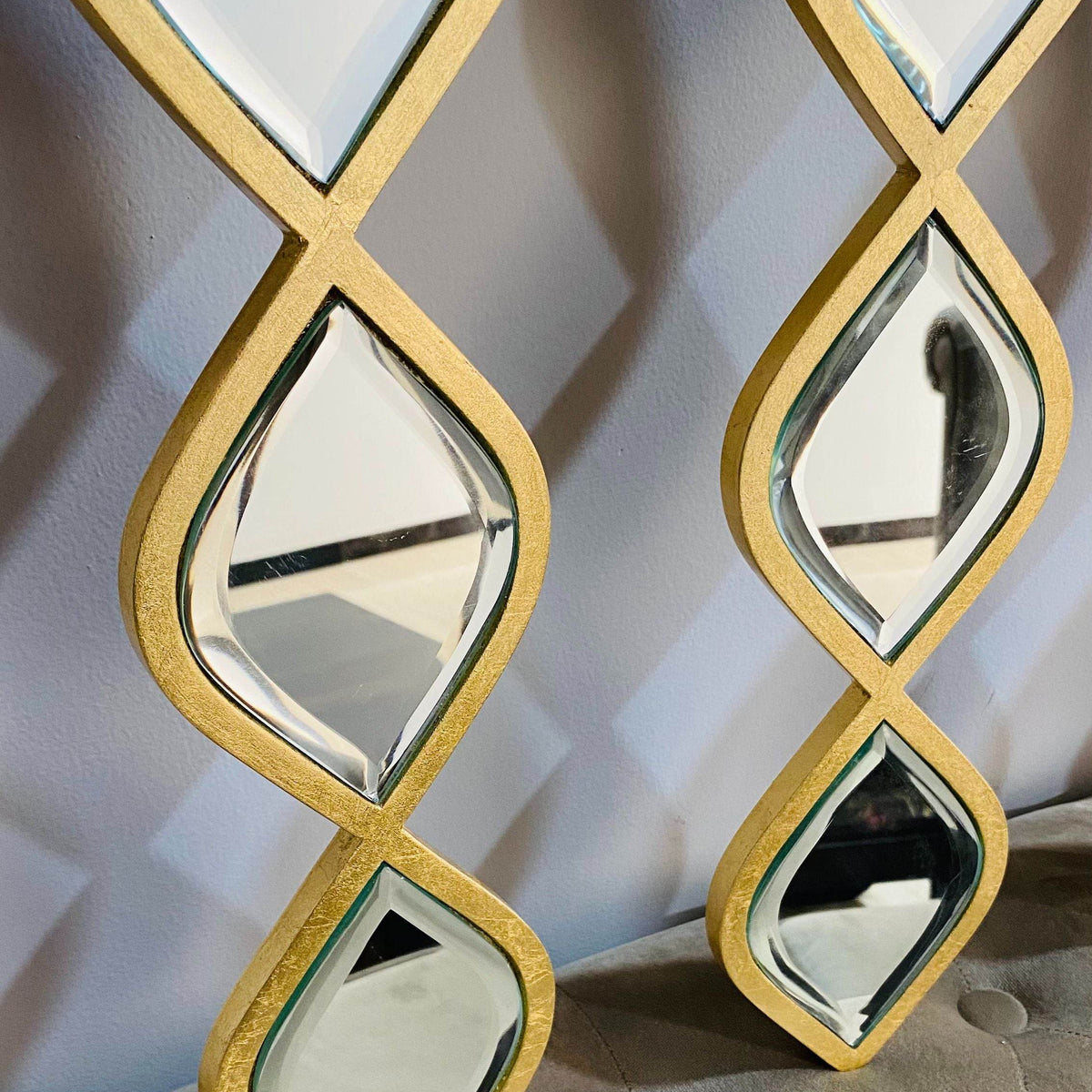 Gold Leaf Framed Mirror Decorative Mirror Mirrorwalla