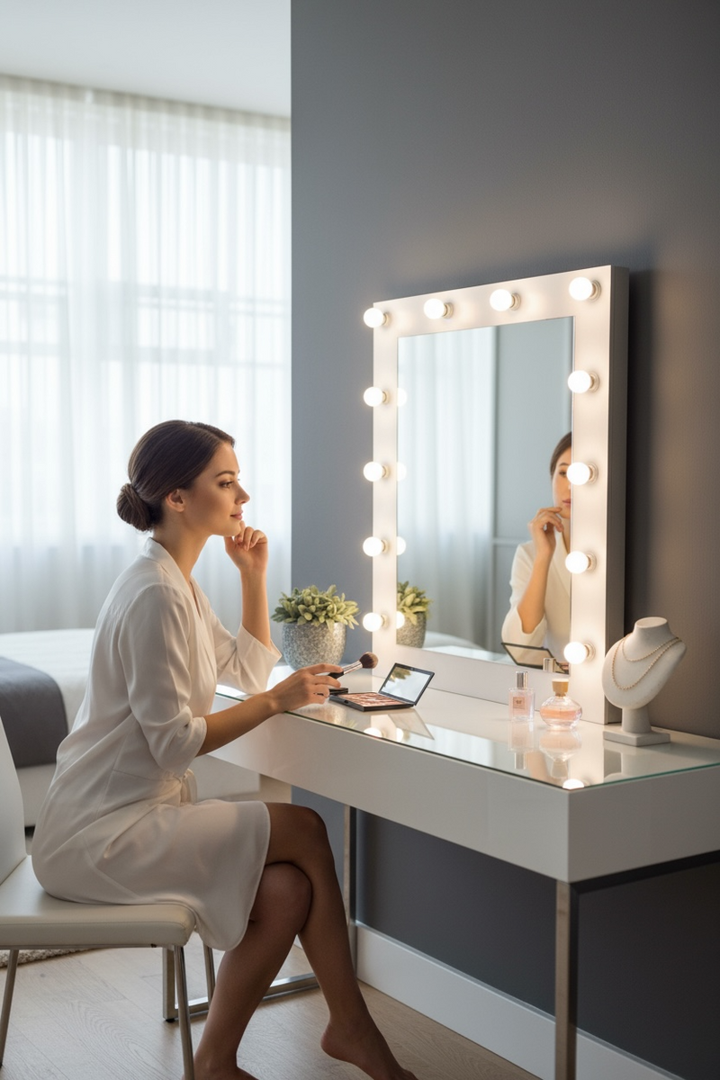 mirror dressing mirror Glossy Hollywood Makeup Mirror | Dresser Mirrors