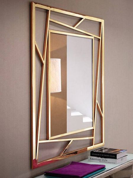 Gold Slido Decorative Mirror
