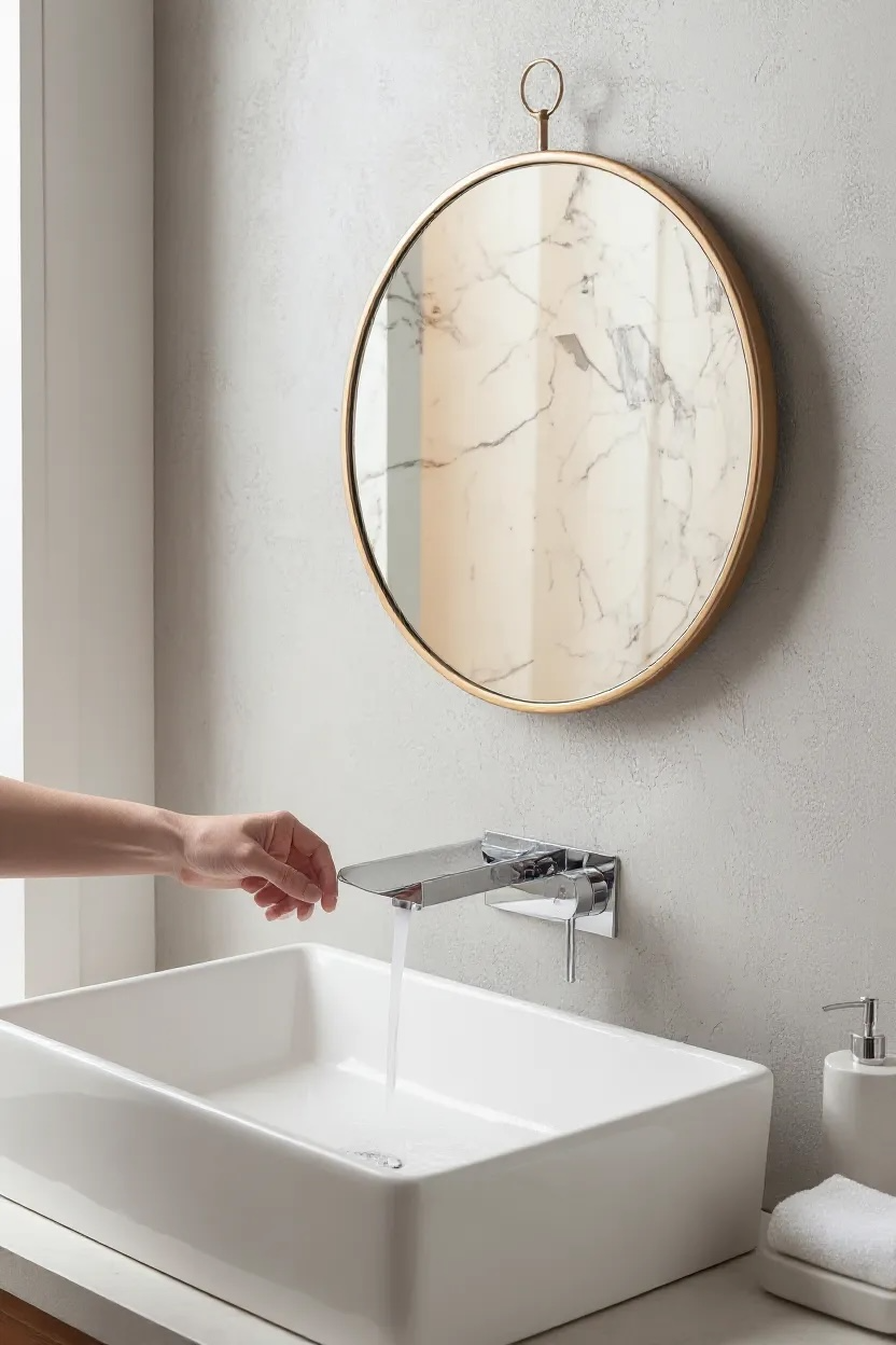 Golden Hook Decorative Mirror