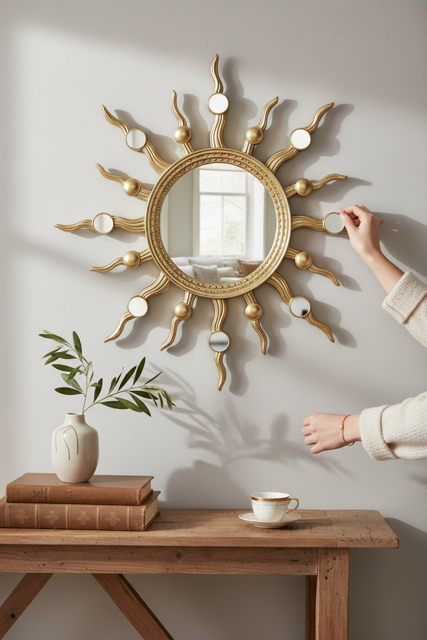 Sun Boom Decorative Mirror