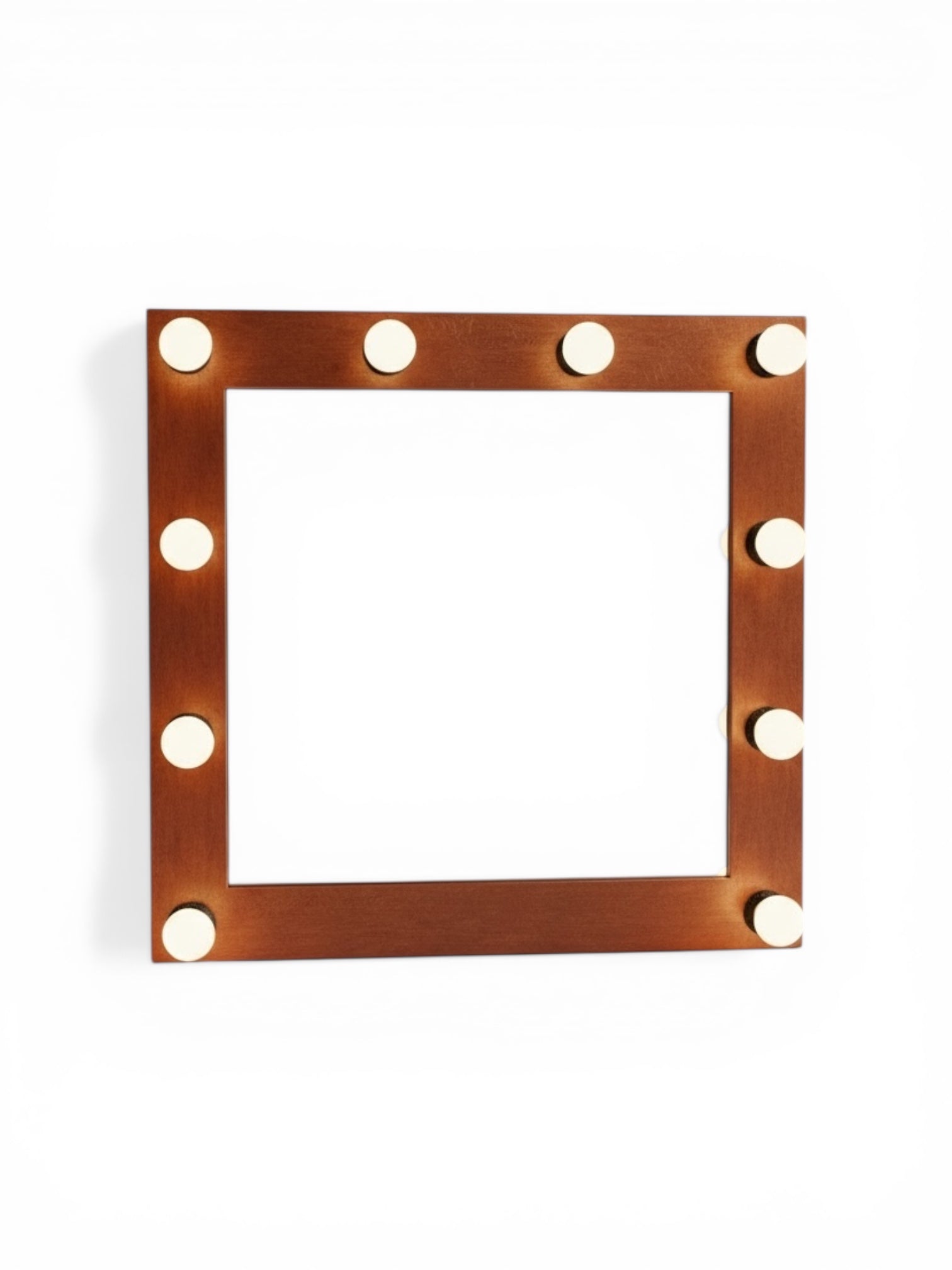 Copper leaf makeup mirror