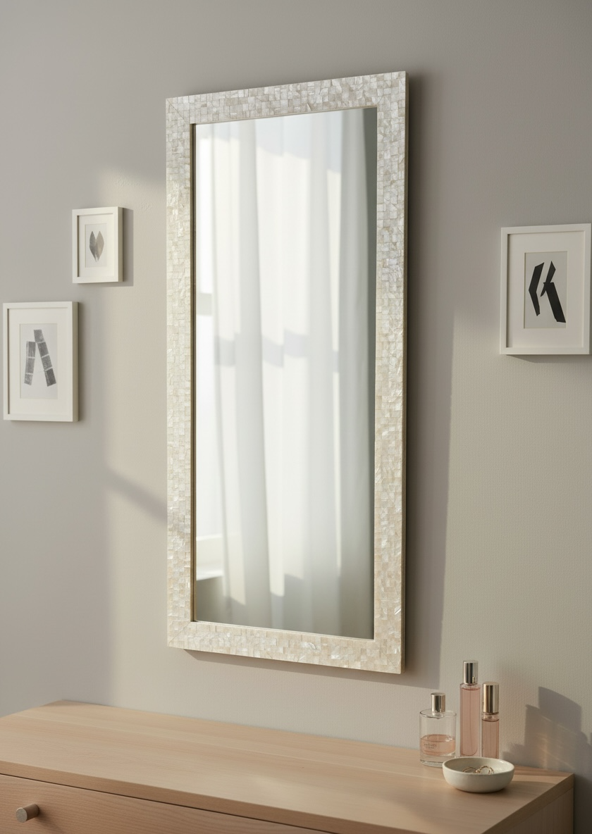 Modern Shells Full Length Mirror