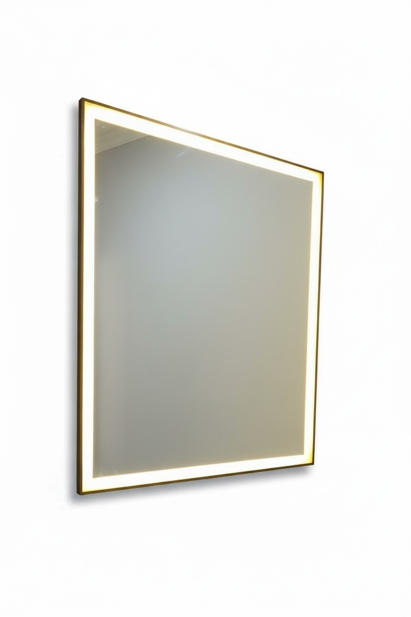 LED Mirror With Golden MS Frame