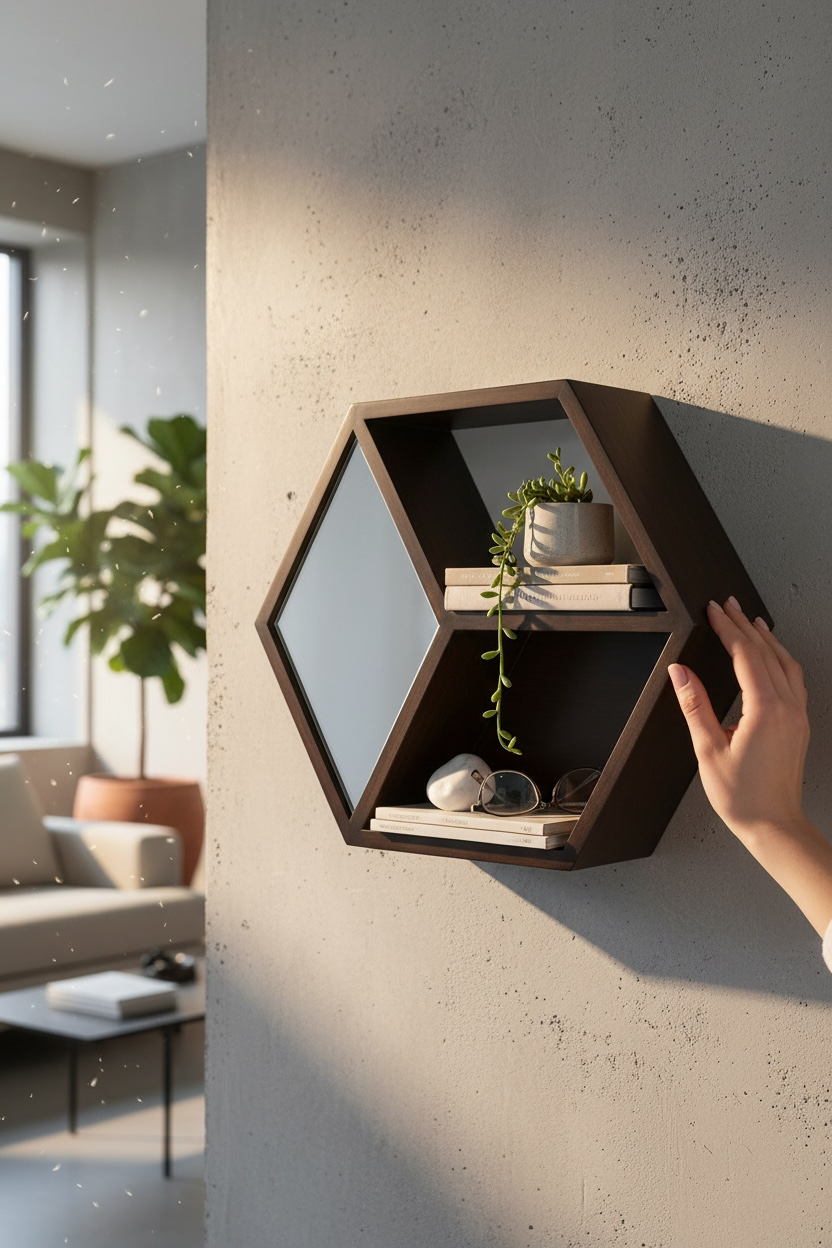 Octagon Storage Mirror