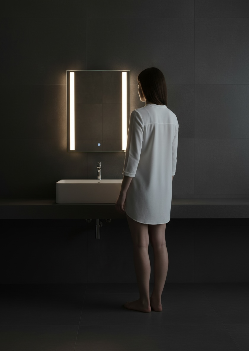L2 White LED Mirror