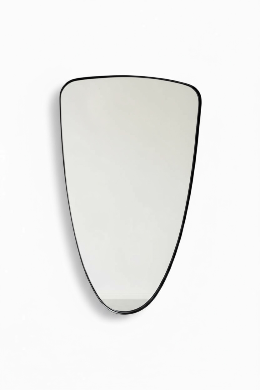 Visel black framed mirror