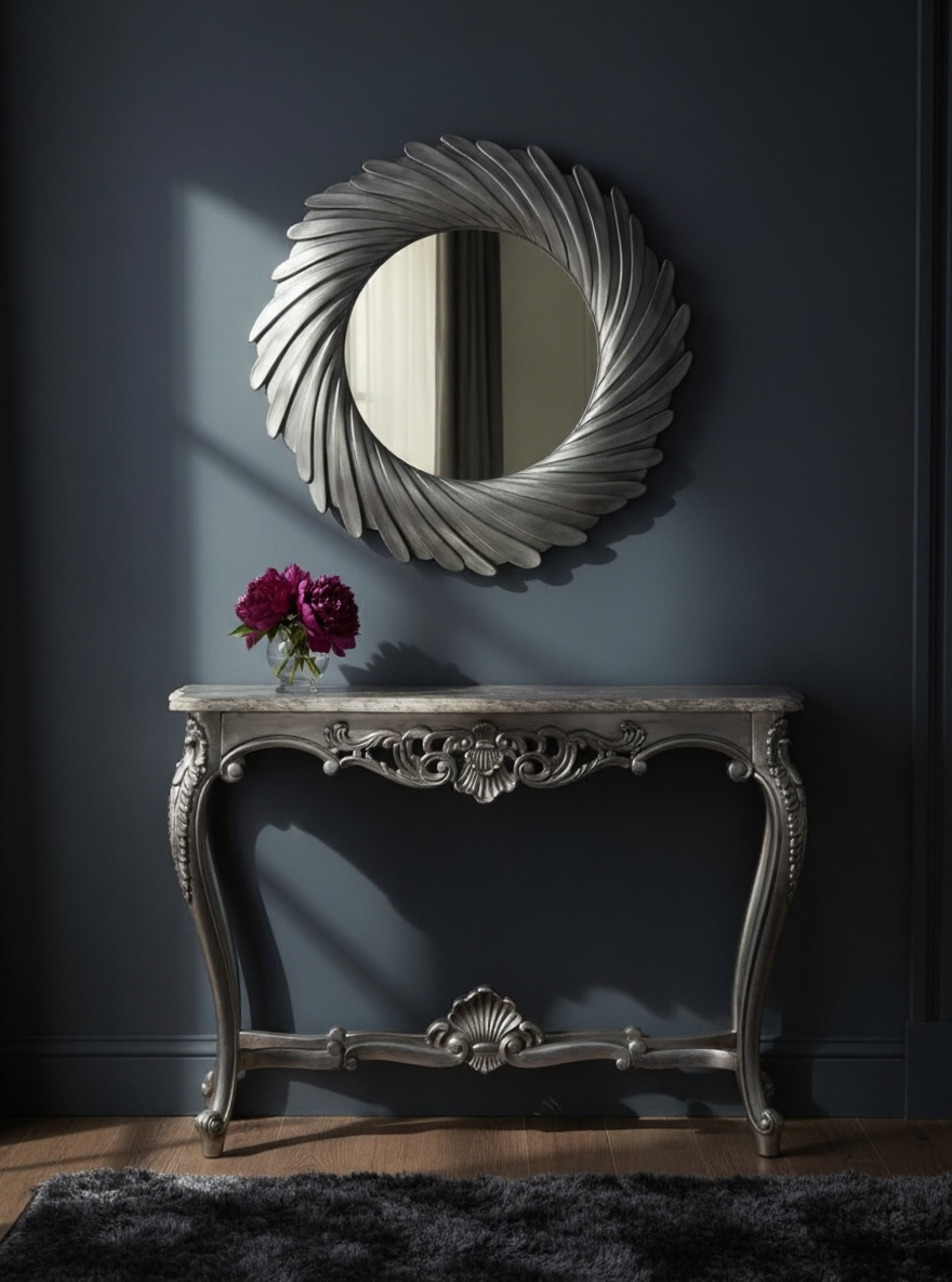 Silver Classic JS Decorative Mirror
