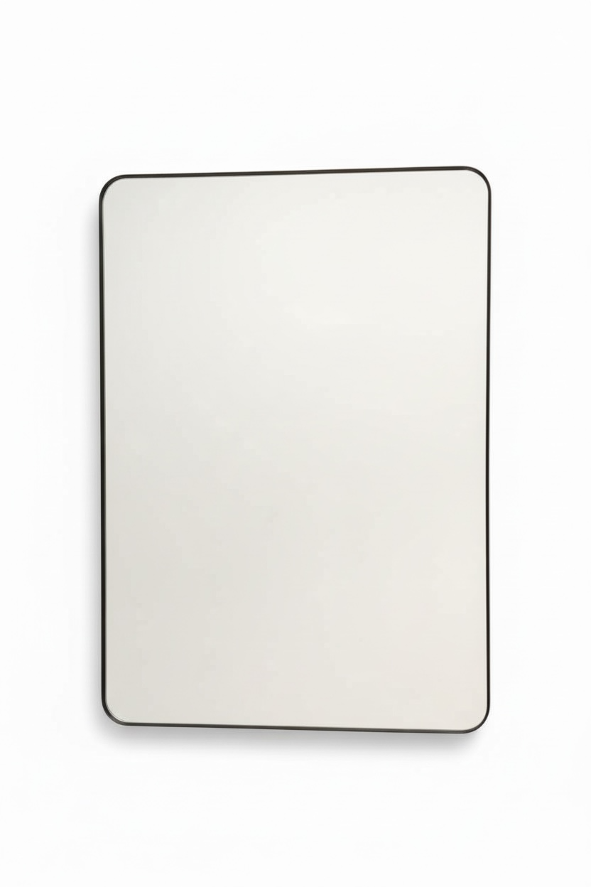 Enzo Black Backlit Pvd Mirror With Dfogger
