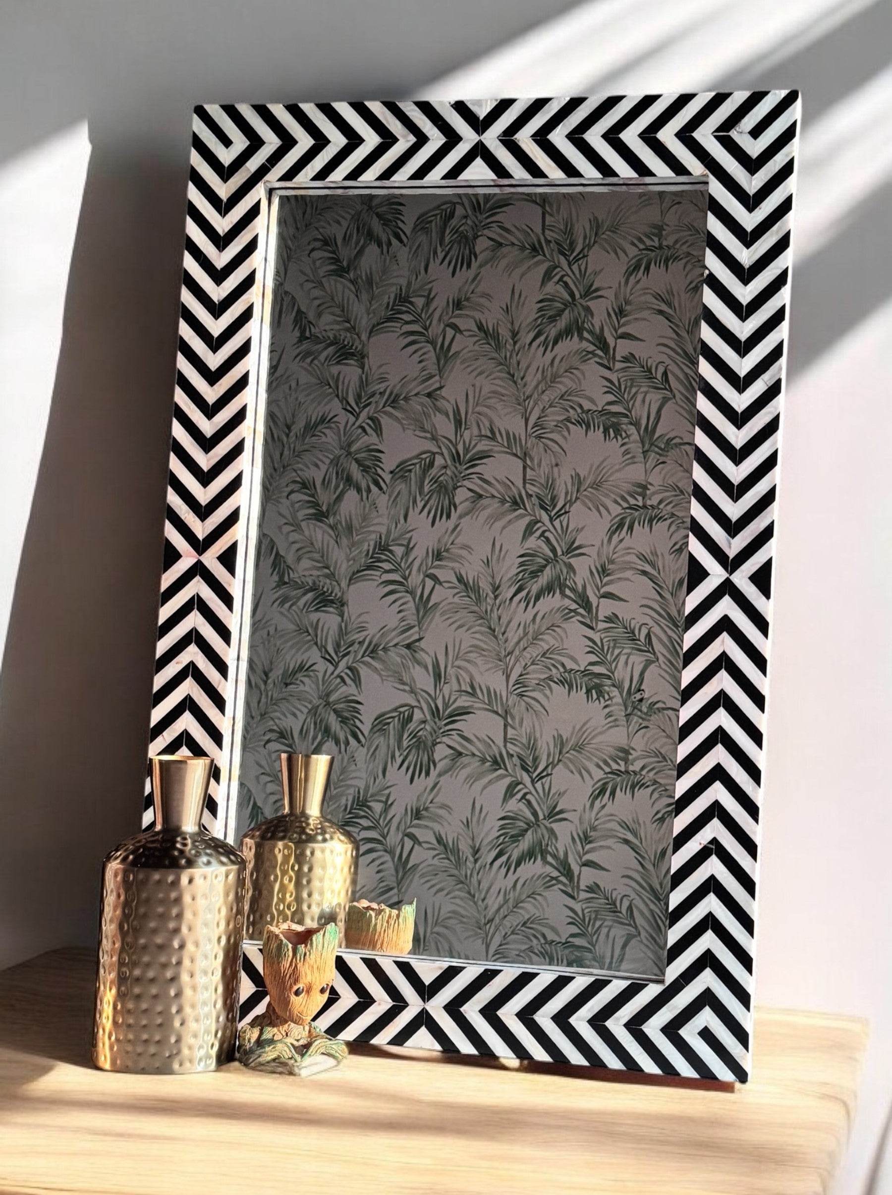 Zebro Mother of Pearl DC Mirror - Mirrorwalla