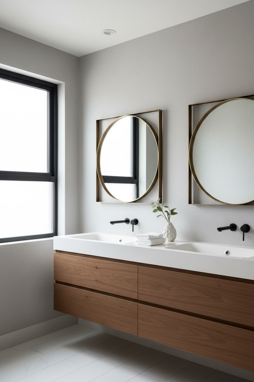 R-squire Brass Mirror