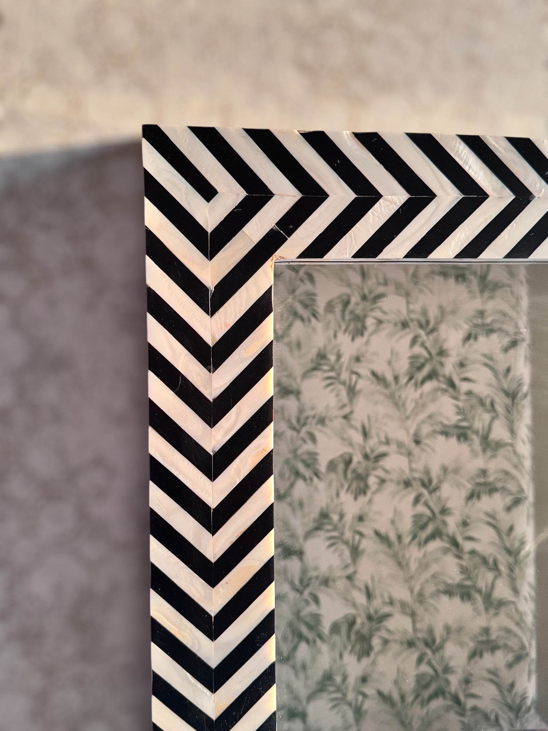 Zebro Mother of Pearl DC Mirror - Mirrorwalla