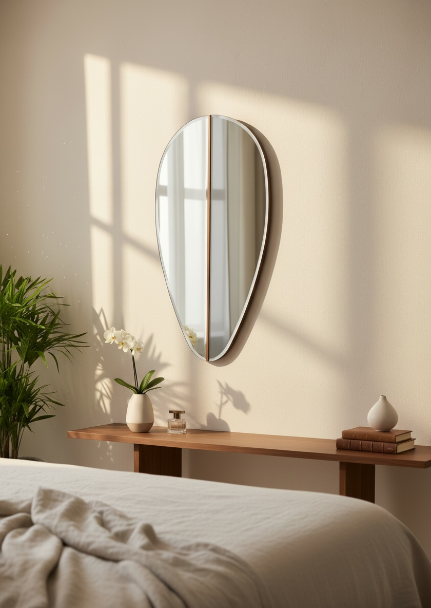 Orchid Leaves Dc Mirror (set Of 2)