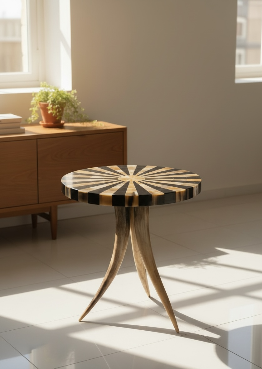 Xizo Hone round coffee table
