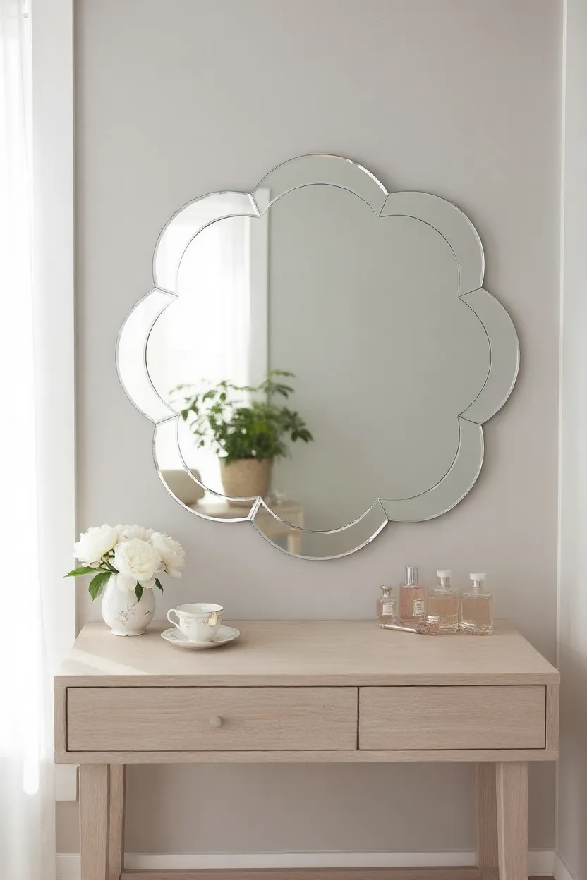 Baby flower Venetian mirror