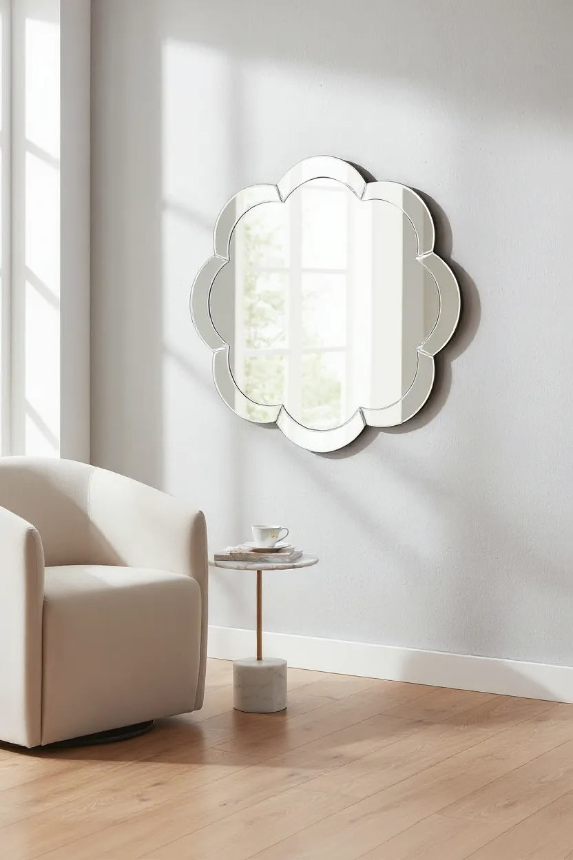 Baby flower Venetian mirror