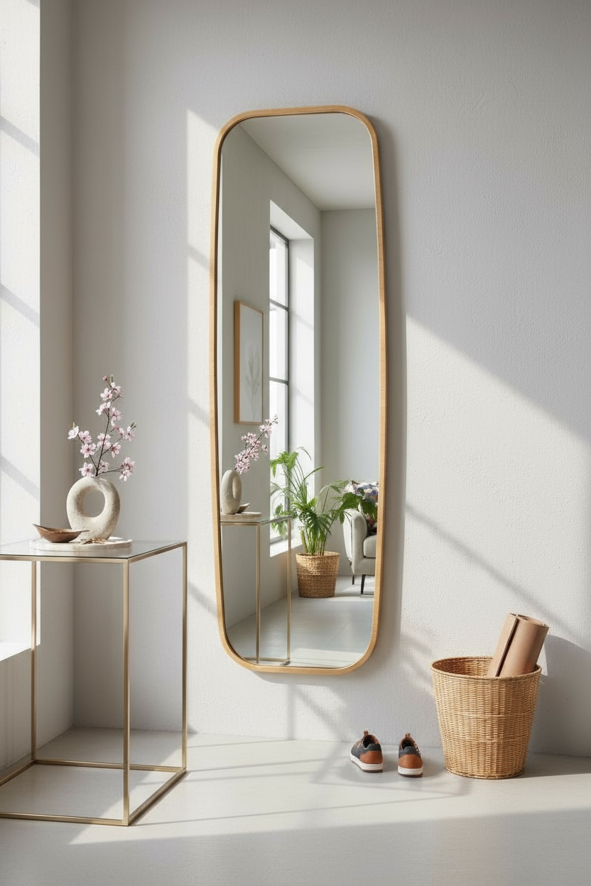 Natural Oak Dresser Mirror