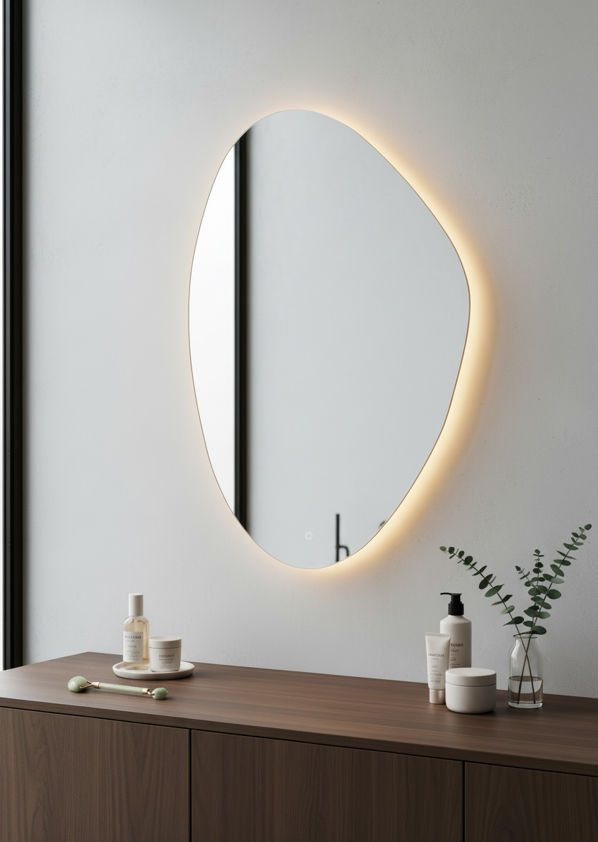 Stone Light Backlit Mirror
