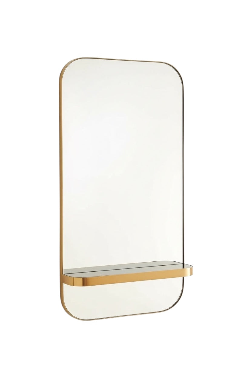 Glossy Shelve Decorative Mirror