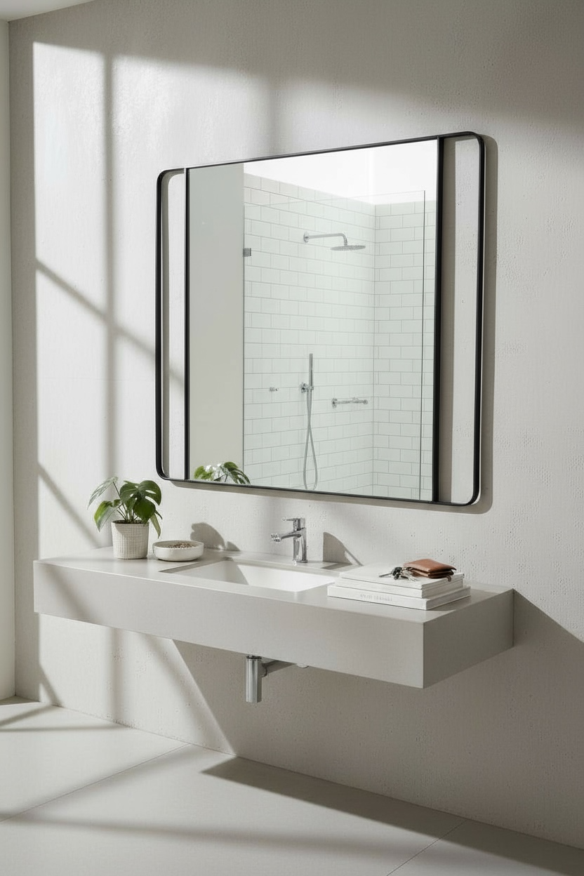 Black Ecocide Metal Mirror