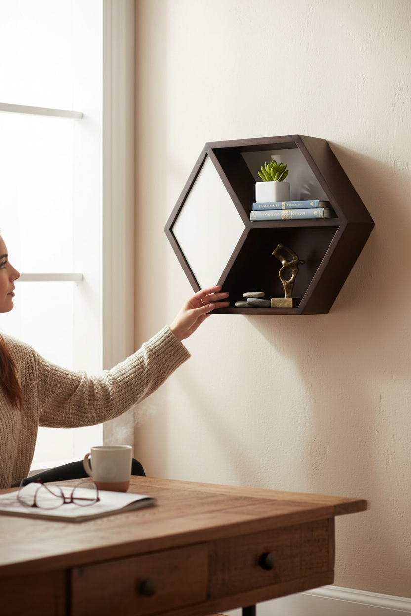 Octagon Storage Mirror