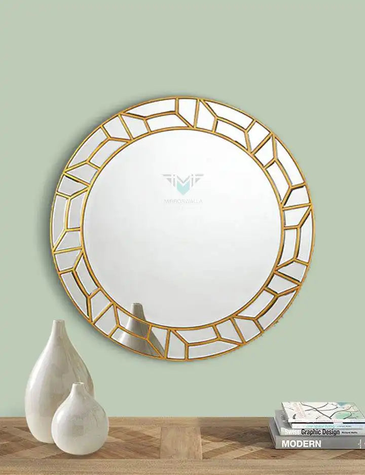 Round Net Decorative Mirror - Mirrorwalla
