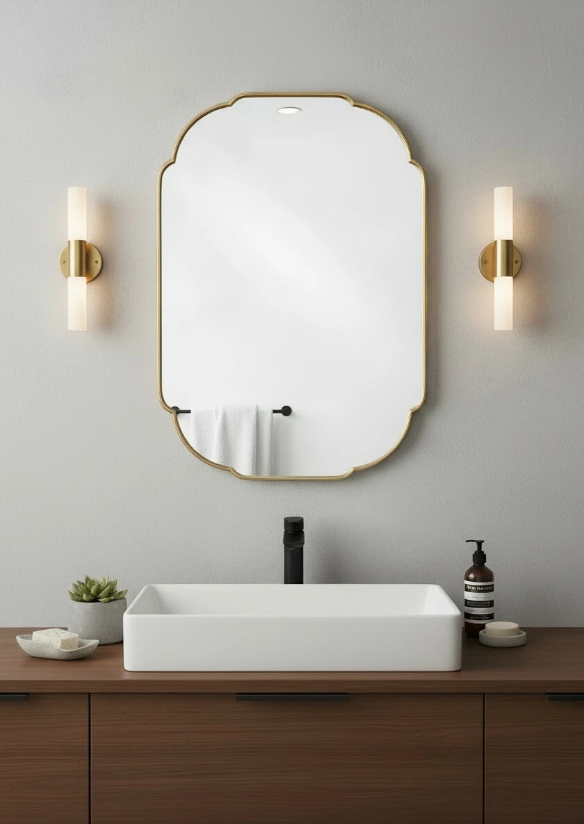 Dezco gold dc mirror