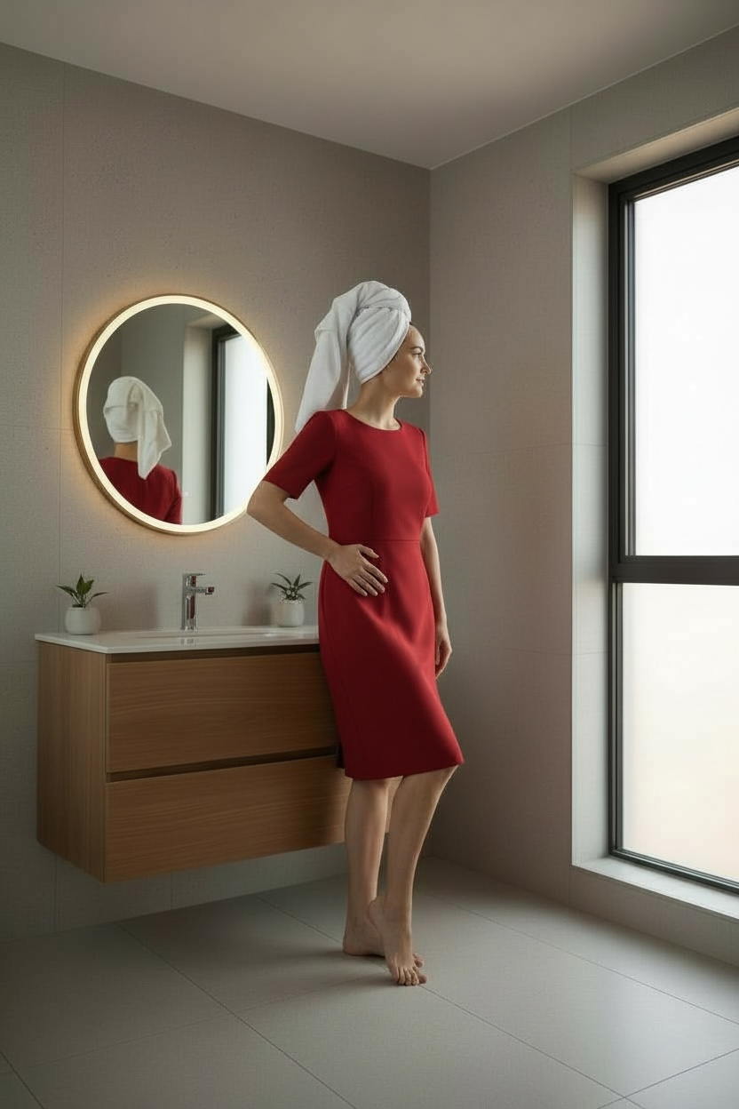 R-Gold Aluminium Led Mirror (Triple Led)