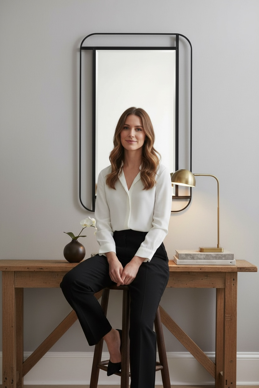 Metal Square Wheel Mirror