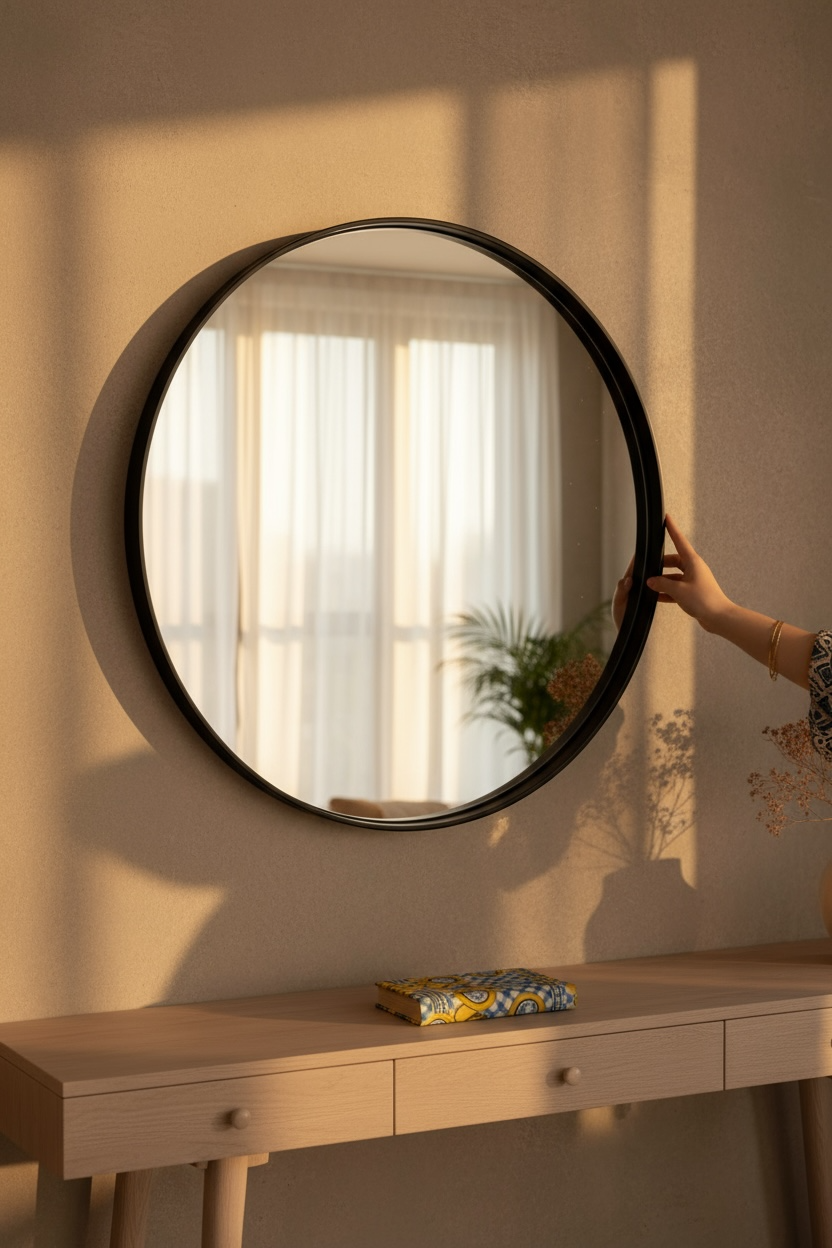 Black Rock-ring Dc Mirror