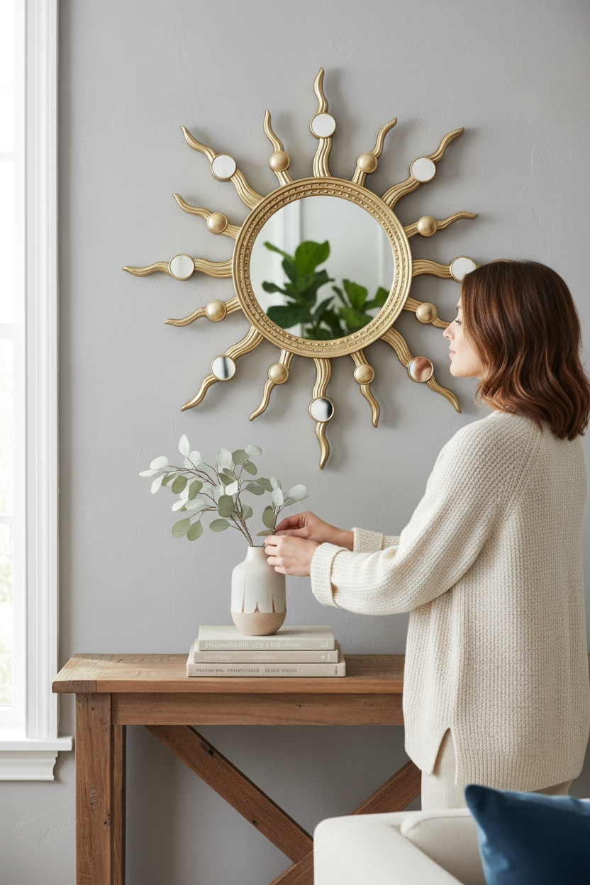Sun Boom Decorative Mirror