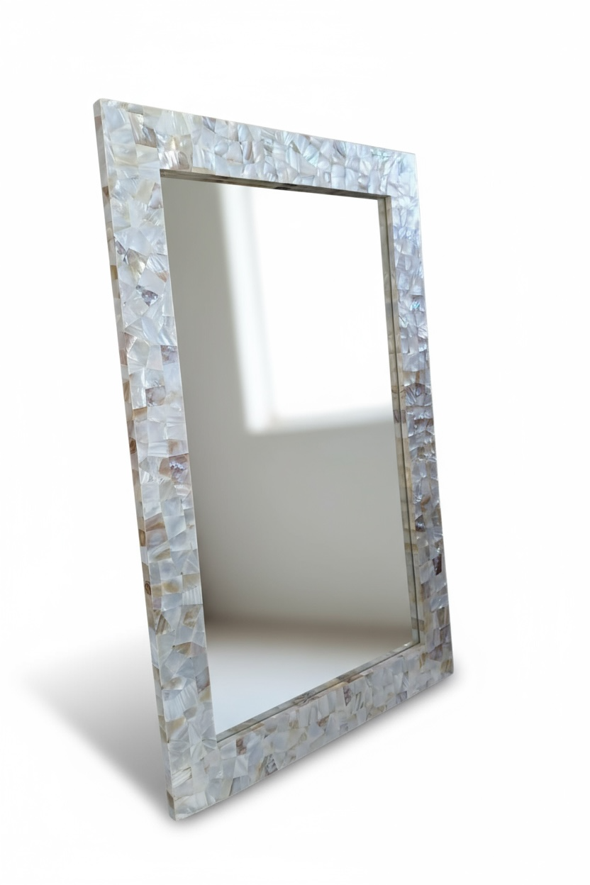 Ivory Ocean Mirror
