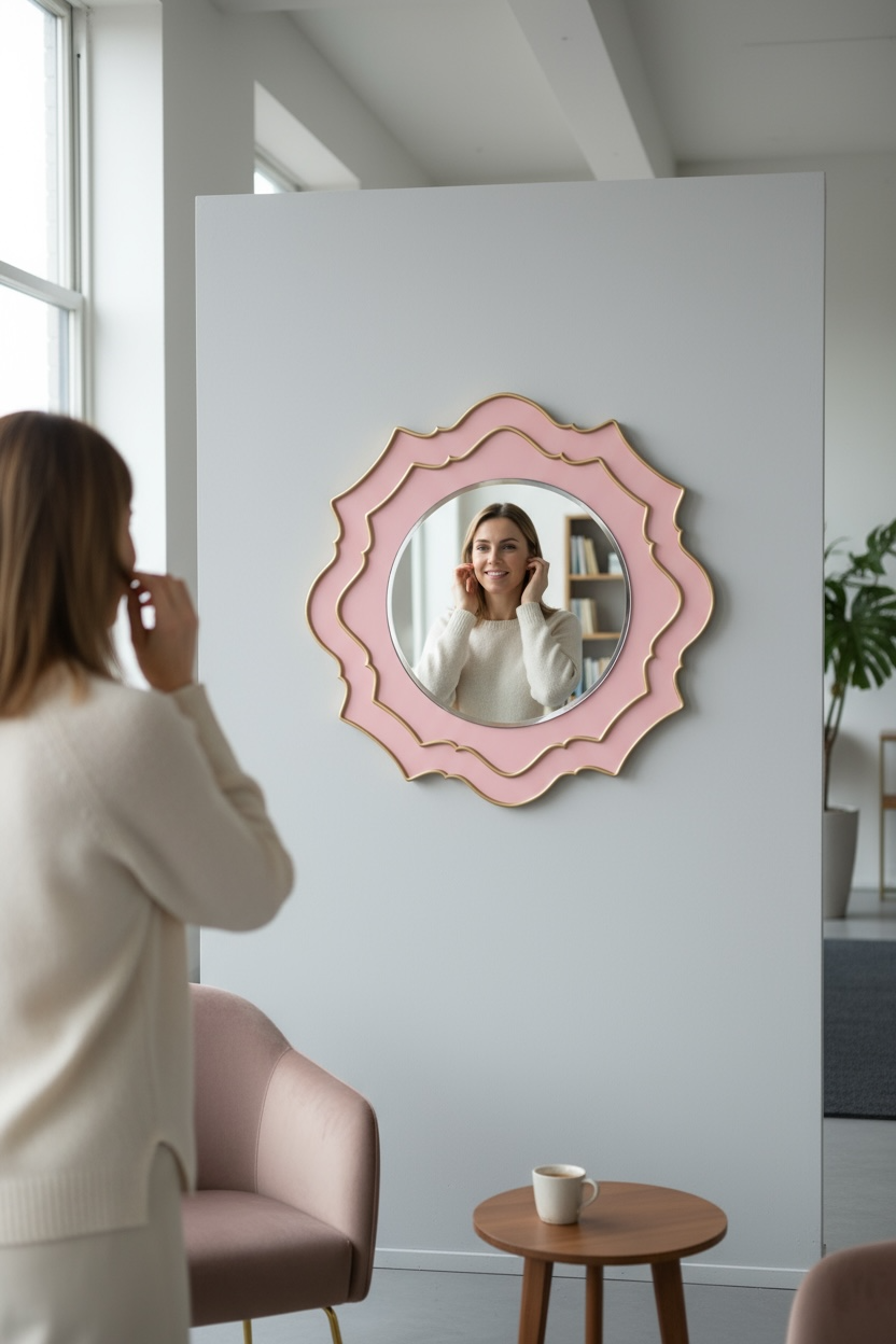 Bae’s Pink Decorative Mirror