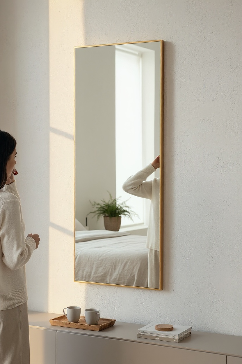 Brass PVD Full Length Mirror