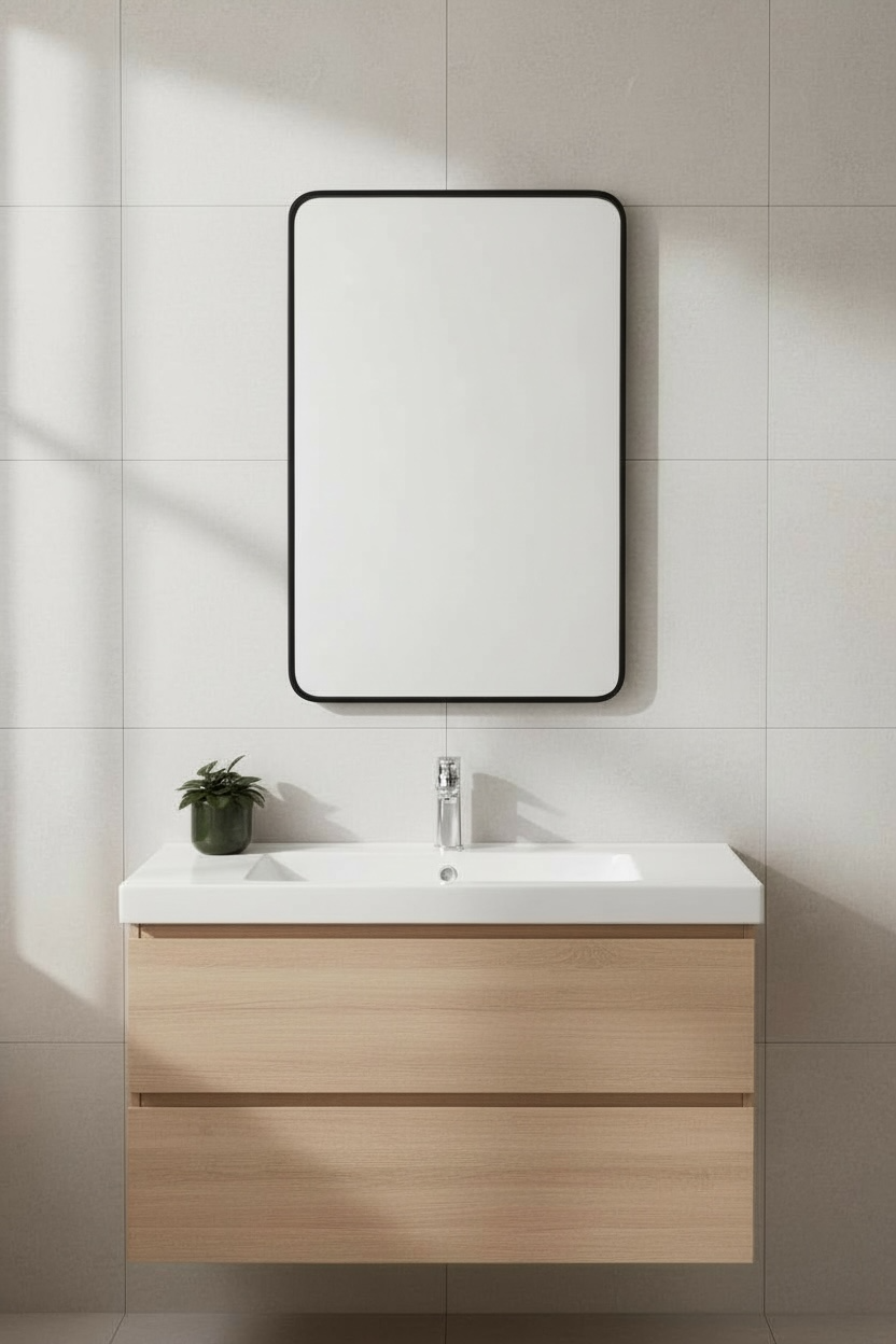 Black Quirk Metal Mirror