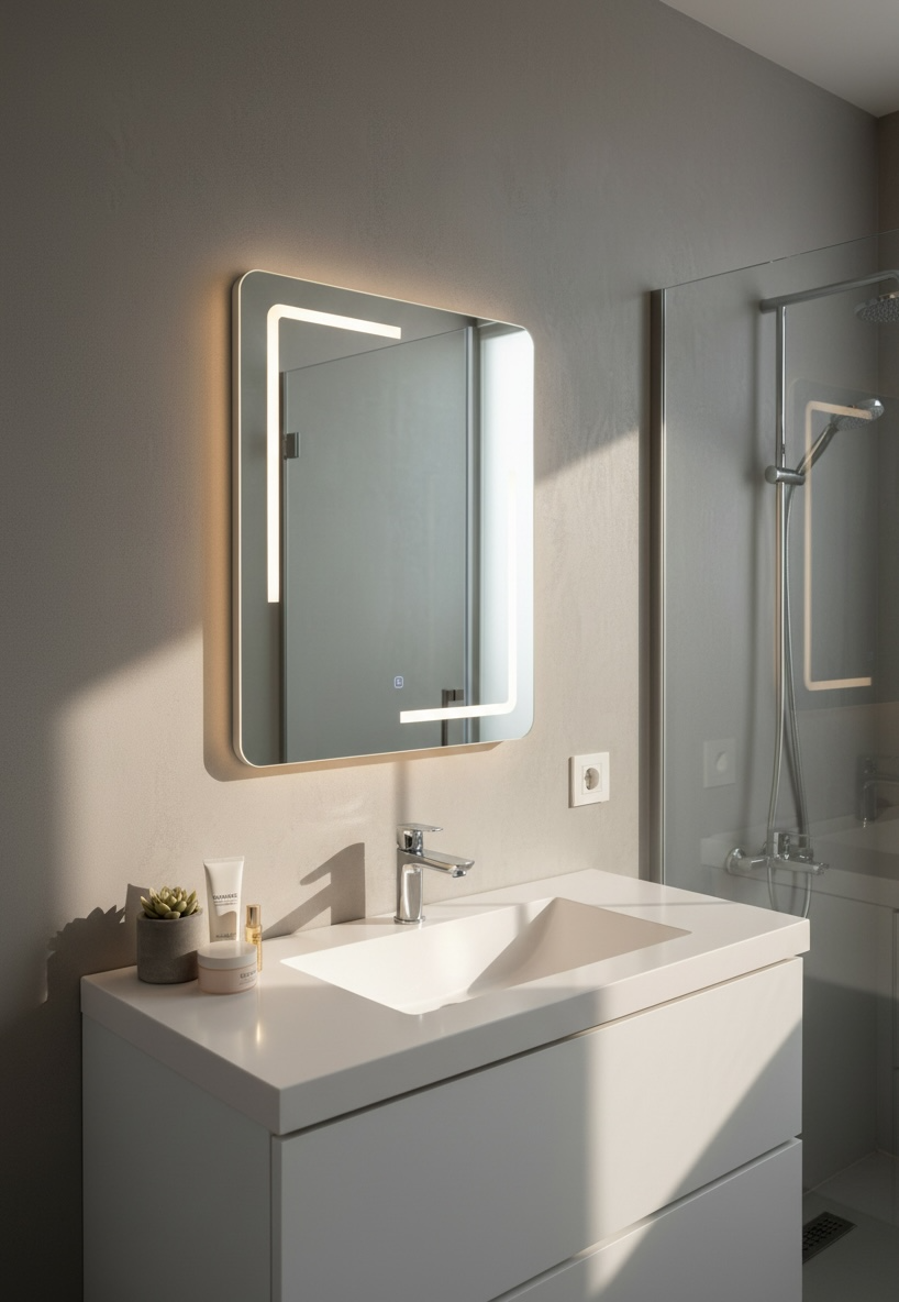 Helix Illuminated LED Mirror