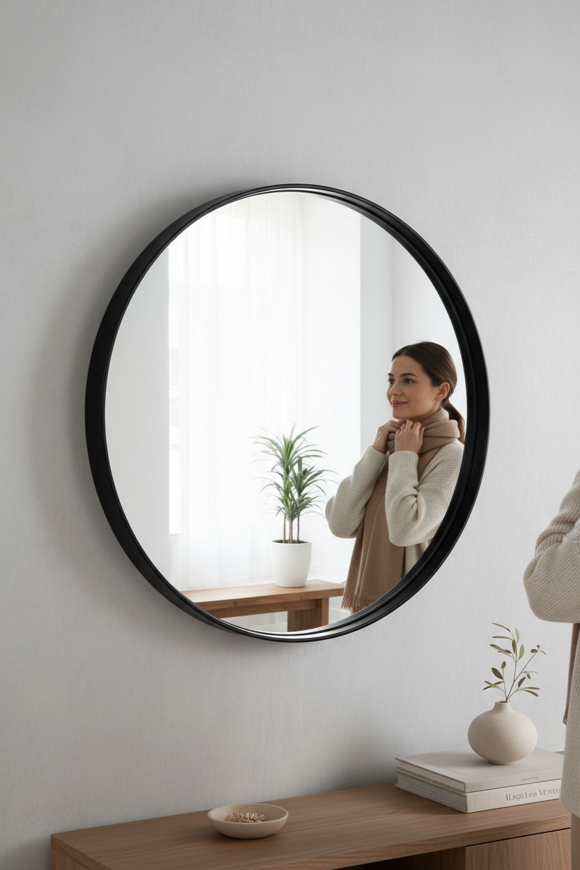 Black Rock-ring Dc Mirror