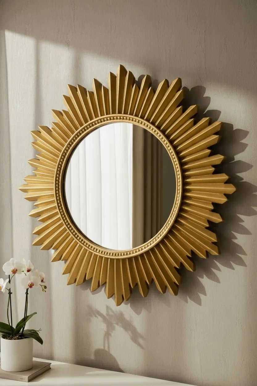 Gold Sun Rising Dc Mirror