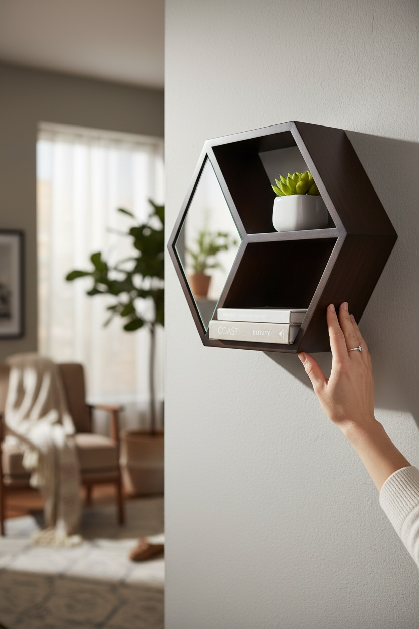 Octagon Storage Mirror