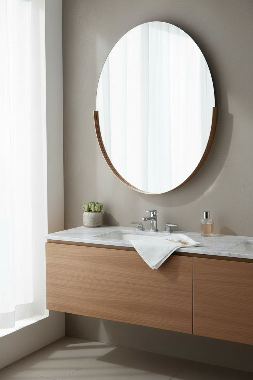 Jexa Glossy Rose Gold Pvd Mirror