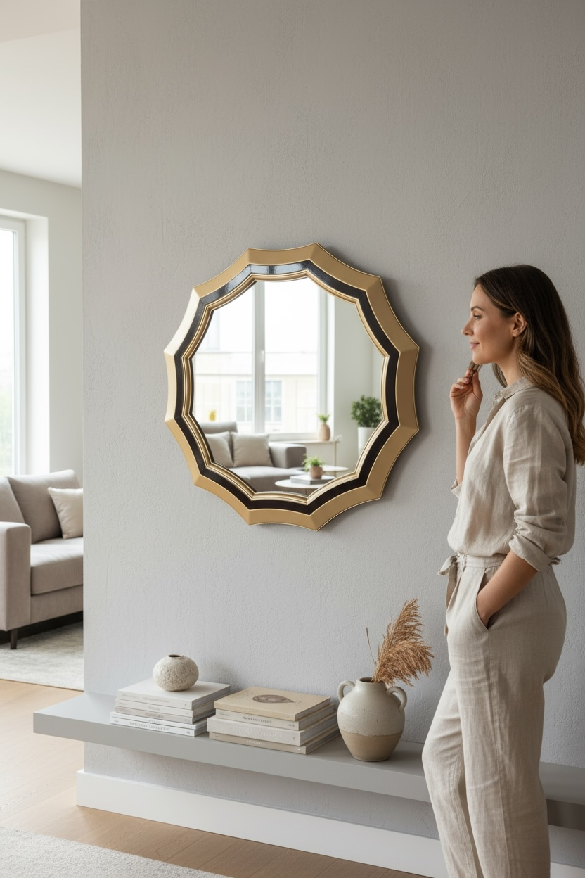 Antique Gold DC2 Mirror