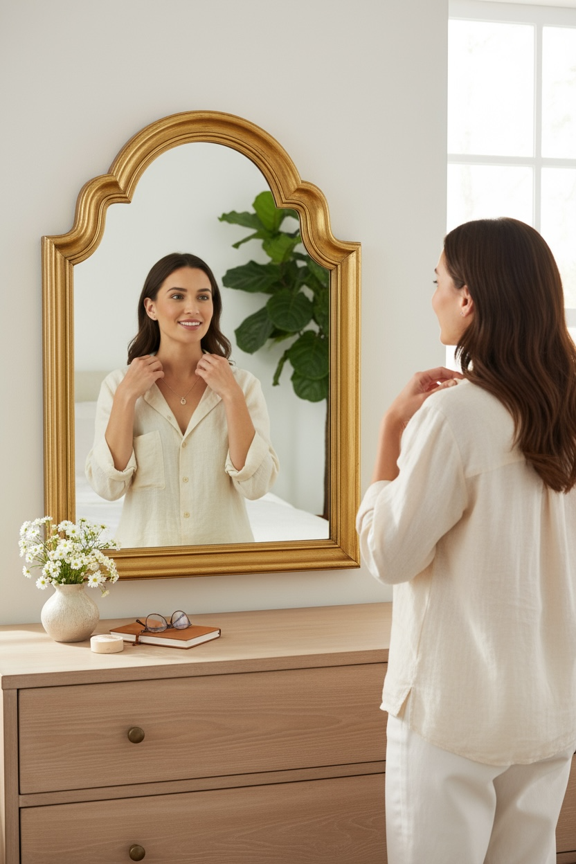 Golden Arch Decorative Mirror