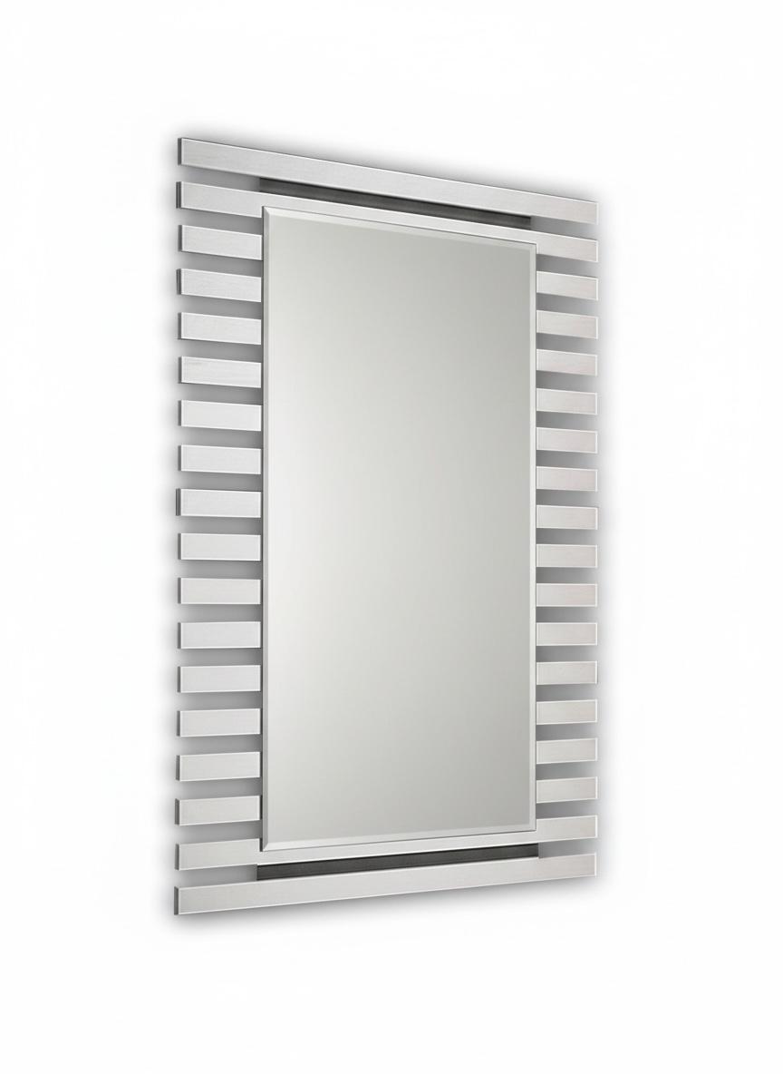 White Line Border Mirror