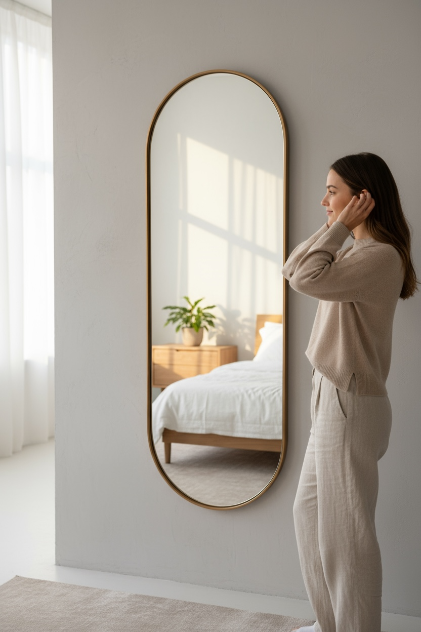 Copper Capsule Long Mirror