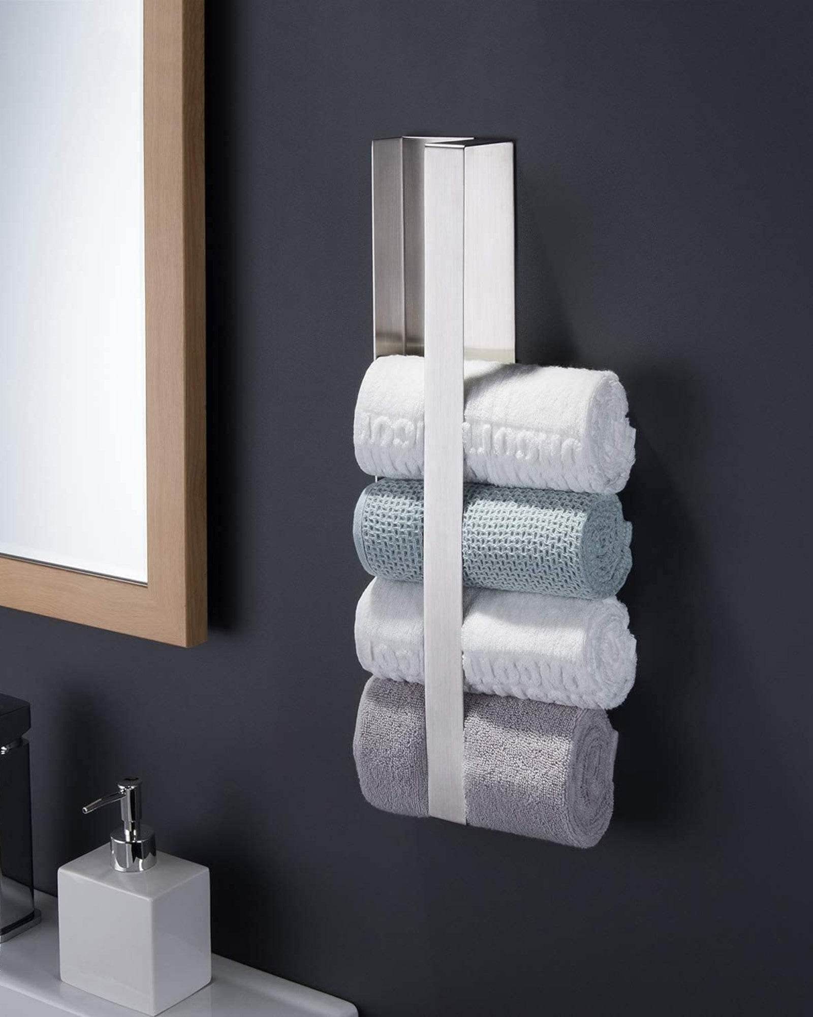 D6 Modern Bathroom Shelf in chrome - Mirrorwalla