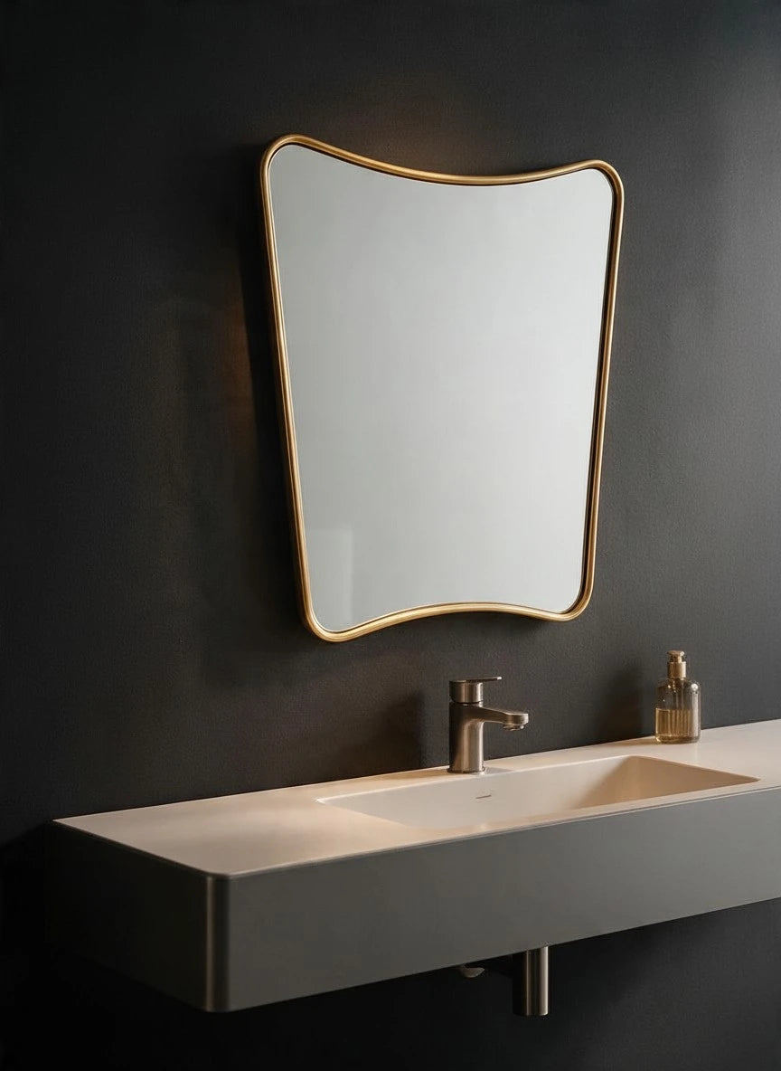 curvy gold EDC Mirror