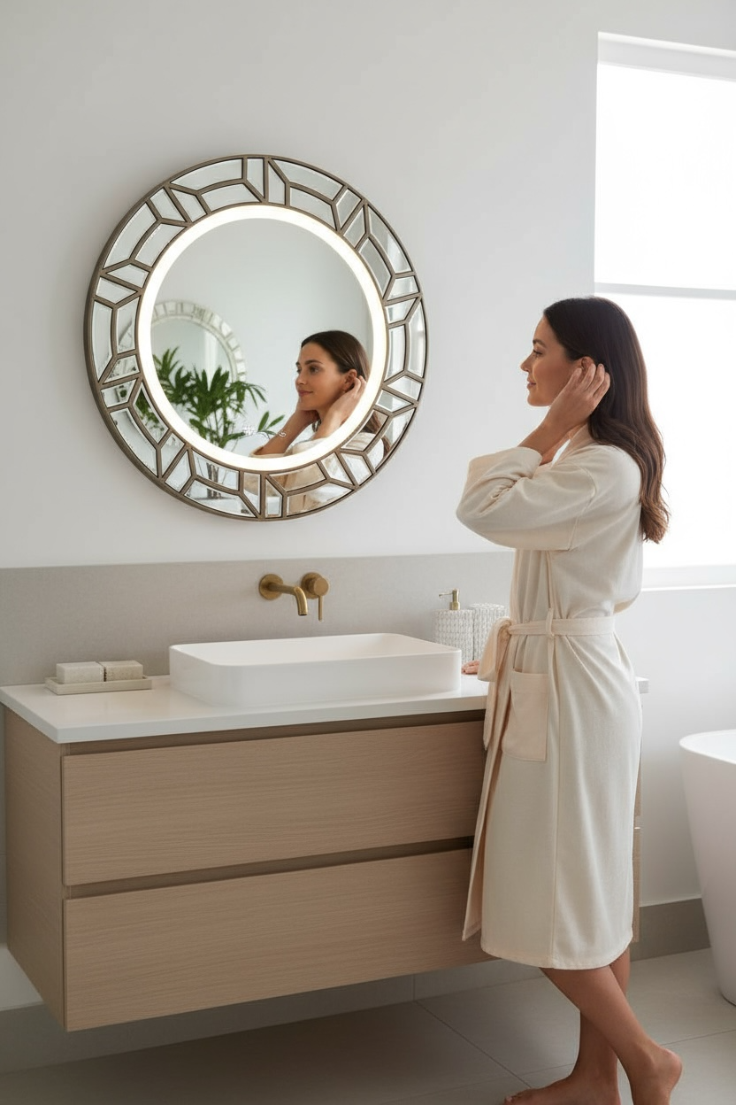 Net-x round led mirror