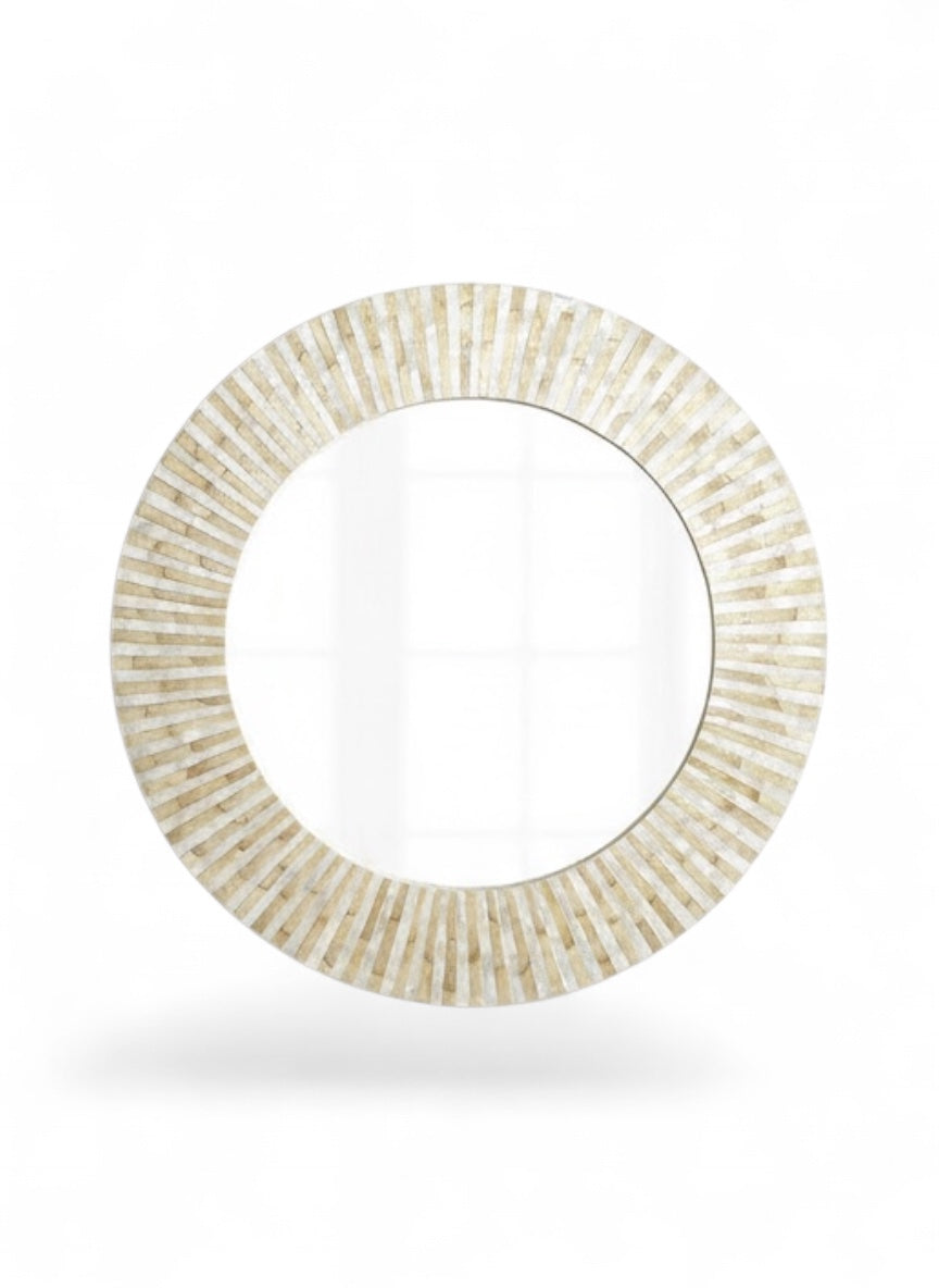 Peal Beige & Ivory Mirror