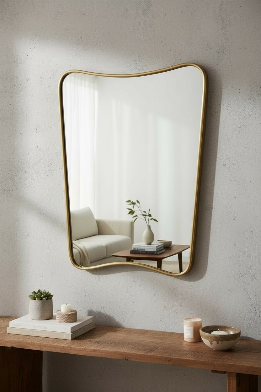 Brufil gold decorative mirror