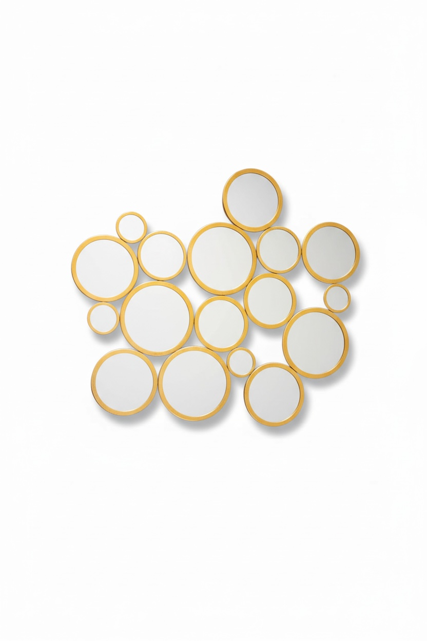Gold Rings Decorative Mirror